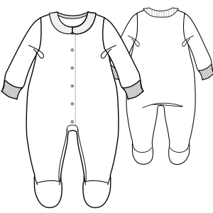 Fashion sewing patterns for BABIES Bodies Body suit 6673